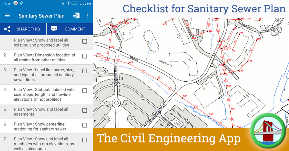 Checklist : Sanitary Sewer Plan – The Civil Sutras